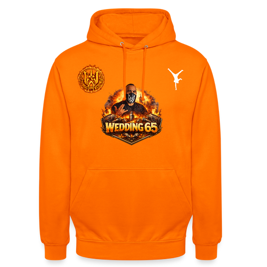 Fire Breakdance Wedding 65 Unisex Hoodie - Orange