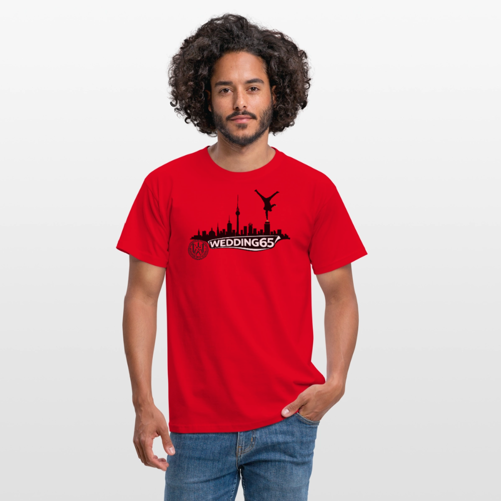 Mesutman Wedding Skyline 65 Männer T-Shirt - Rot