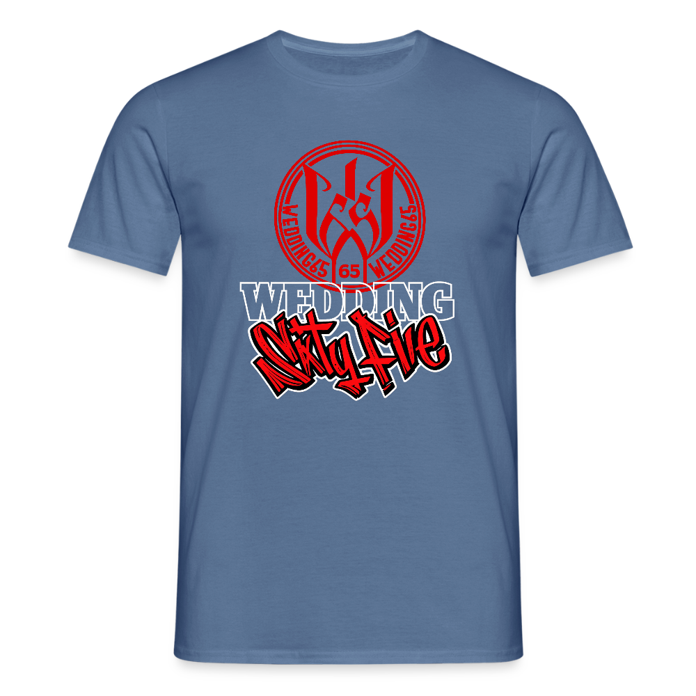 Red Black Wedding65 Männer T-Shirt - Taubenblau 