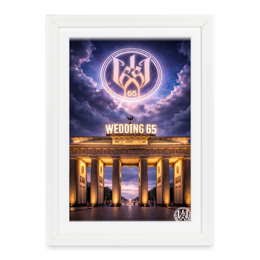 Wedding 65 Tor Gerahmtes Poster (27 × 37 cm) - Weiß