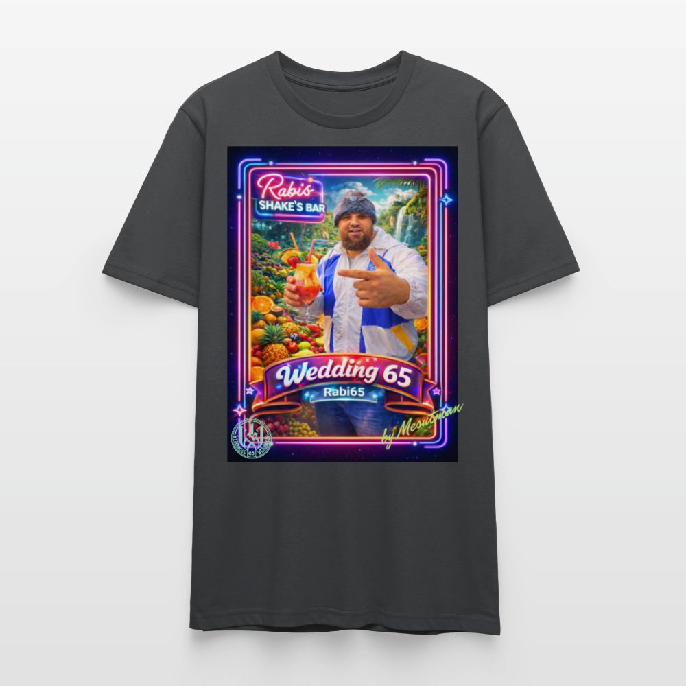 Wedding65 Rabis Shake's Bar Unisex T-Shirt - Anthrazit