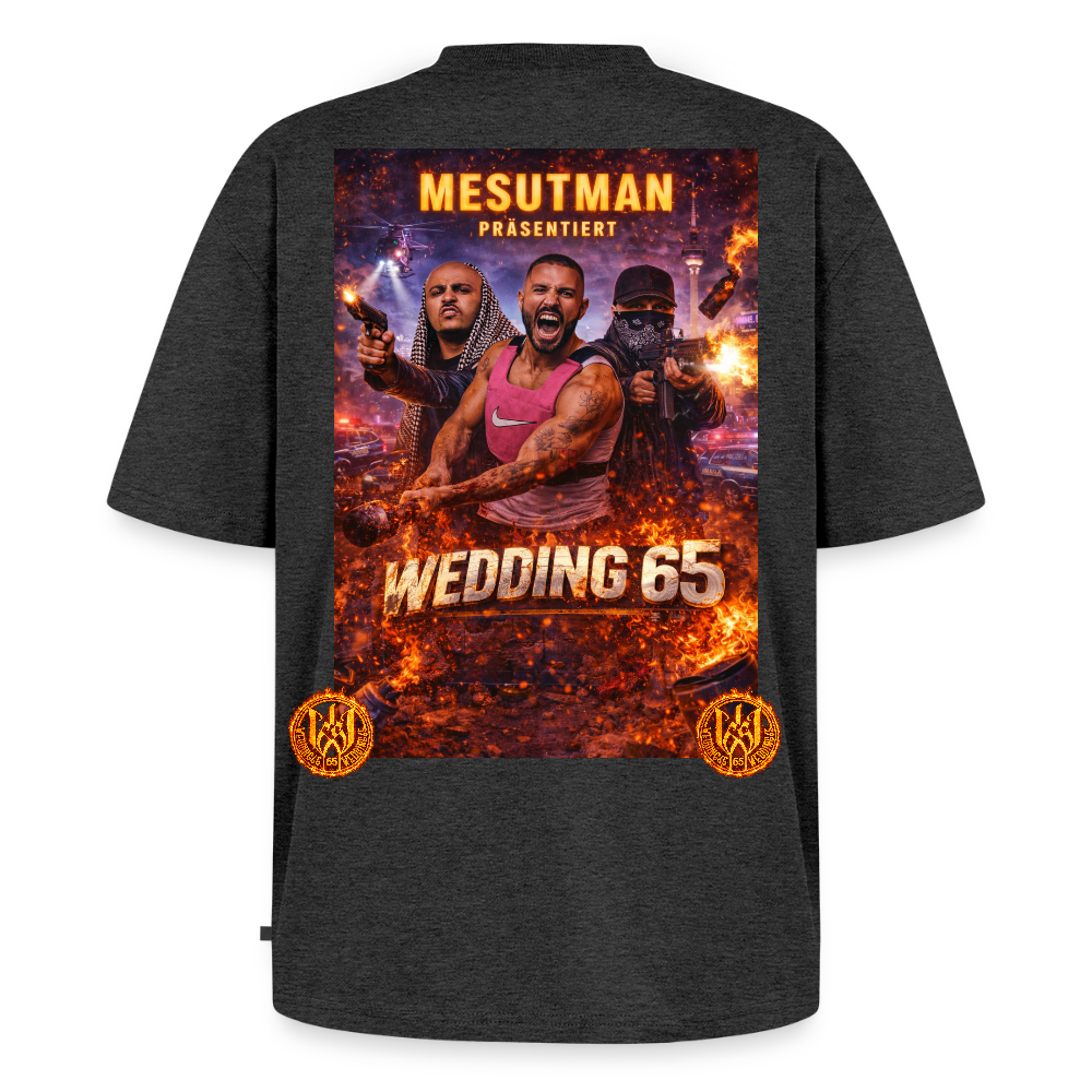 Mesutman Wedding 65 Premium Oversized Bio T-Shirt - Anthrazit meliert