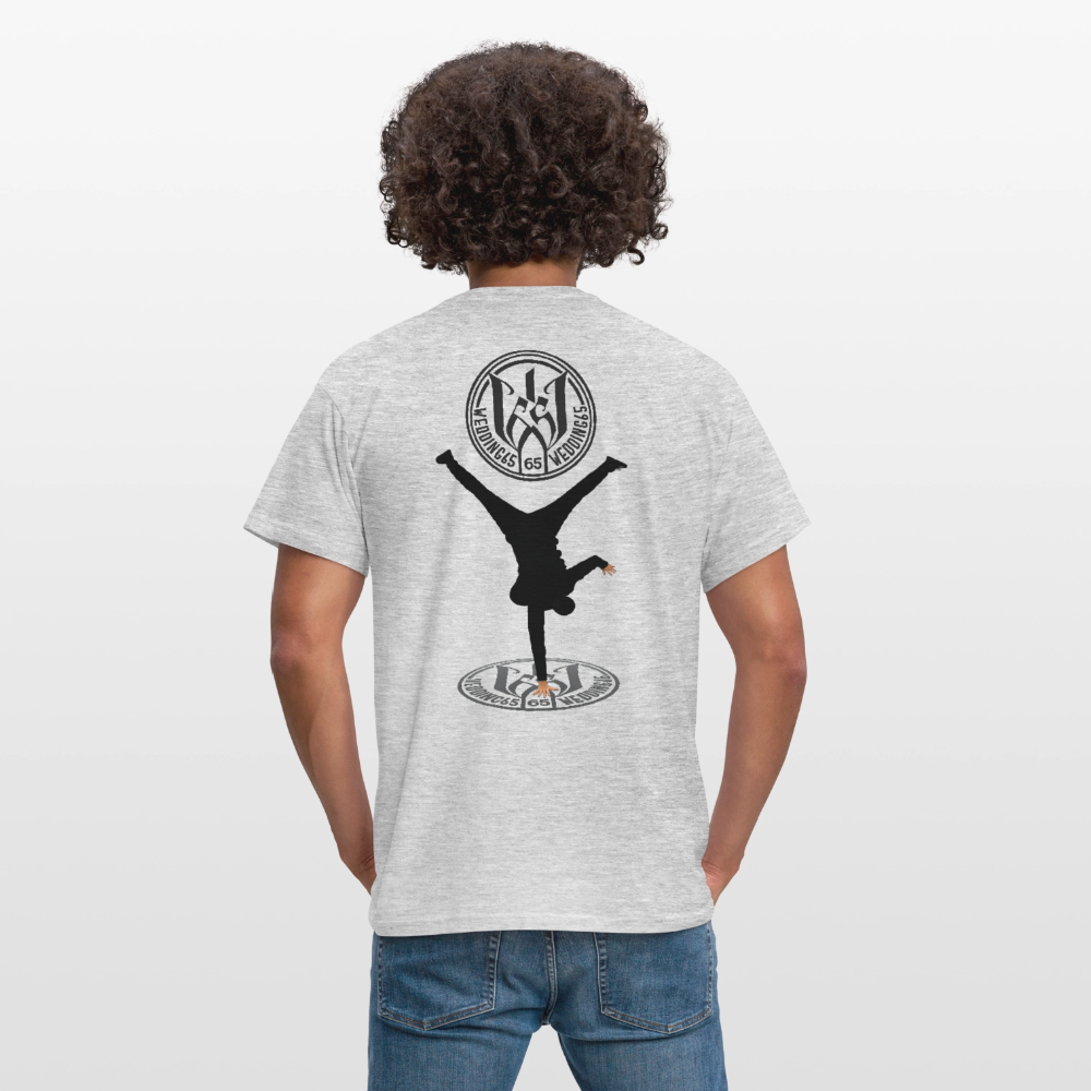 White Logo Breakdancer Mesutman Wedding65 Männer T-Shirt - Grau meliert