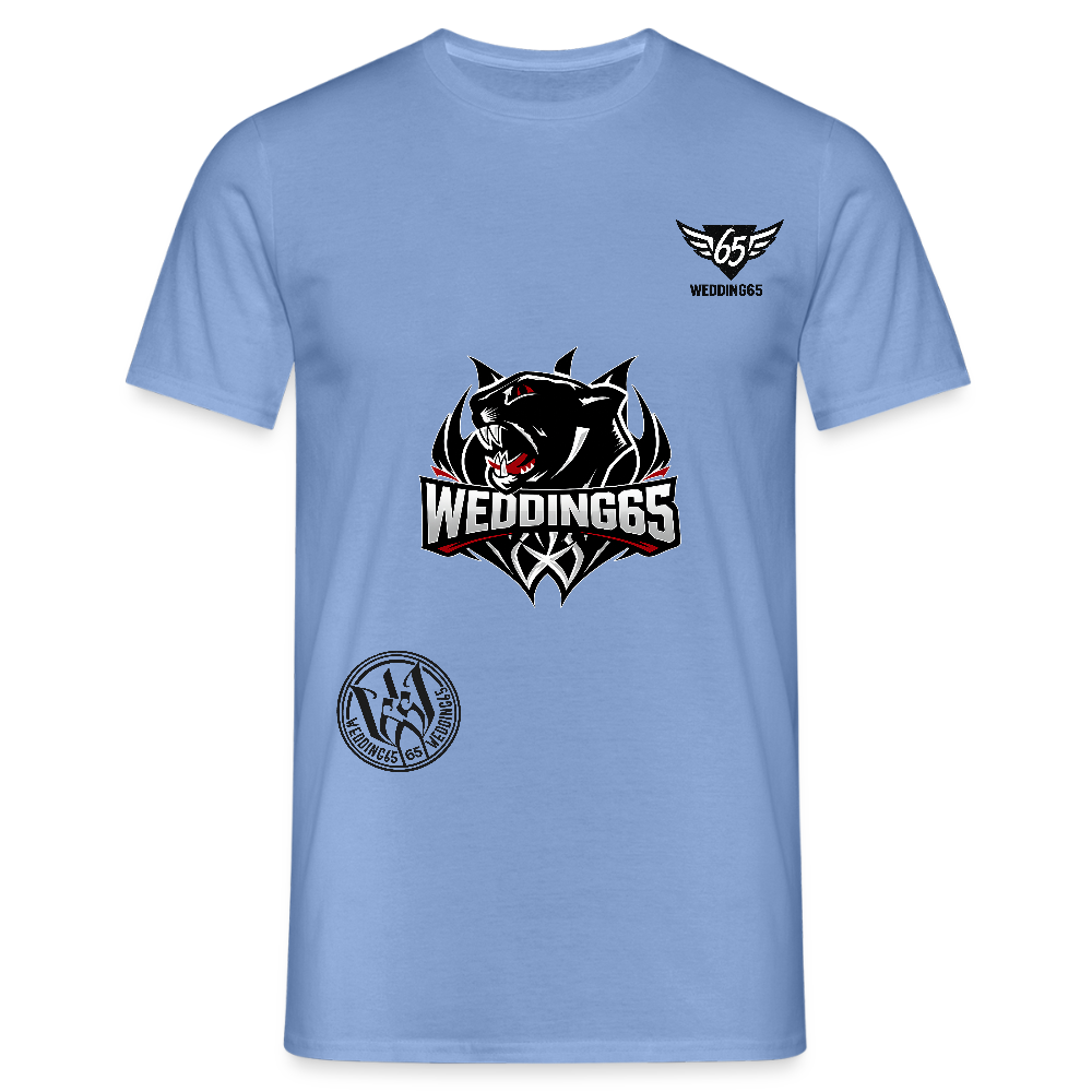 3 Logo's Wedding65 Männer T-Shirt - Carolina Blue