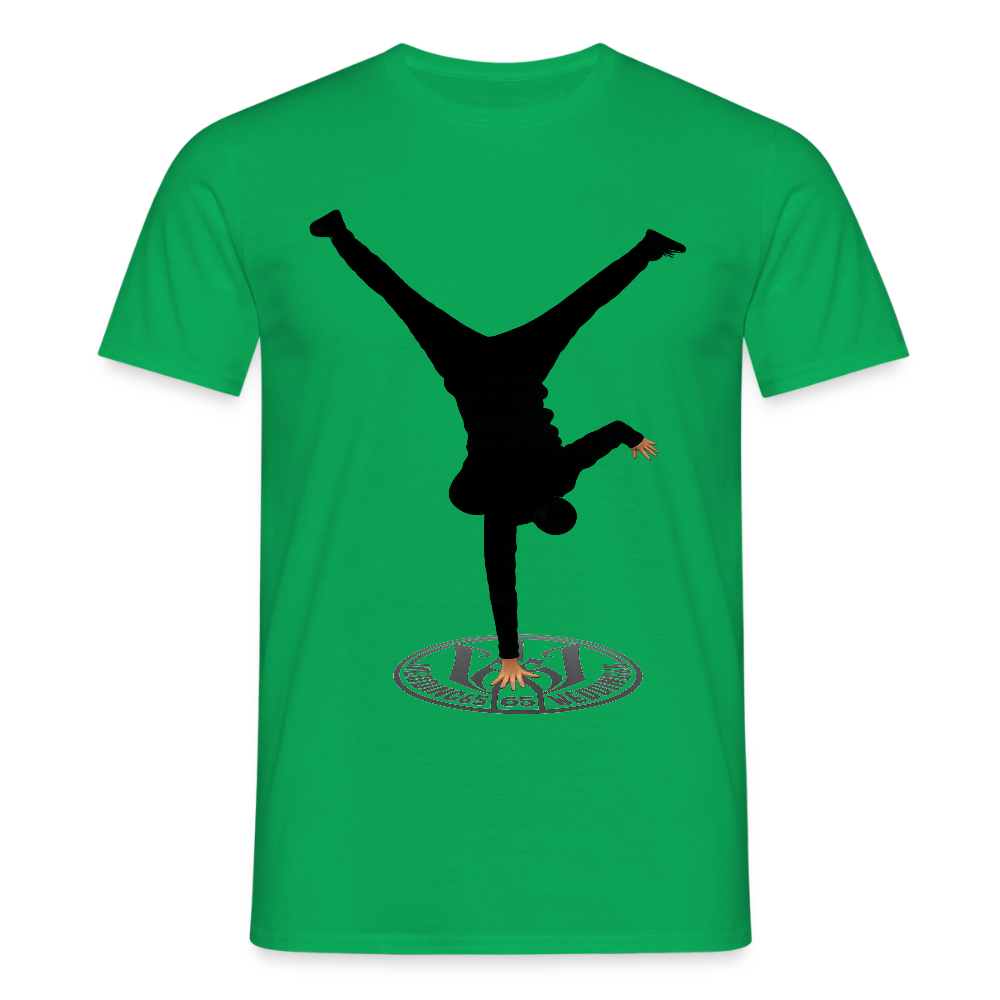 White Logo Breakdancer Mesutman Wedding65 Männer T-Shirt - Kelly Green