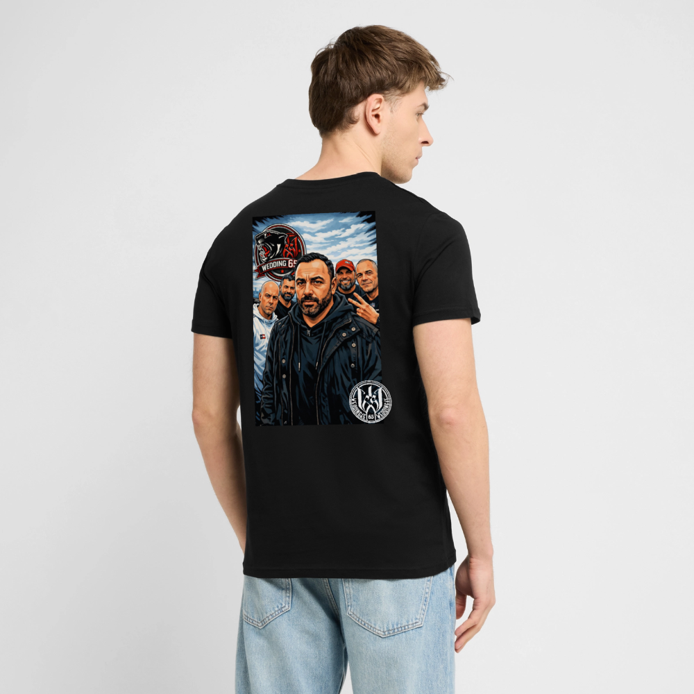 Red Panther Wedding65 Unisex T-Shirt CRAFTER - Schwarz