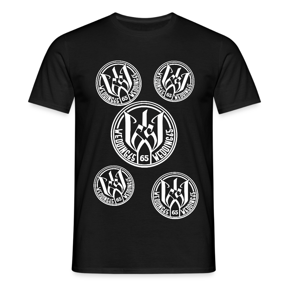 Black logo Shirt Wedding65 Männer T-Shirt - Schwarz