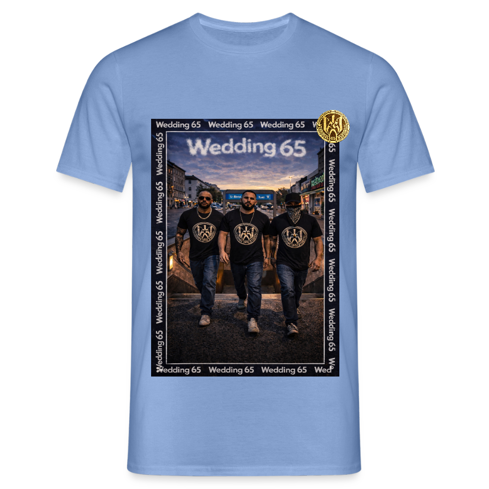 3Metro Wedding 65 Männer T-Shirt - Carolina Blue