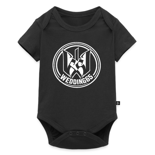W65 Baby Bio-Kurzarm-Body - Schwarz