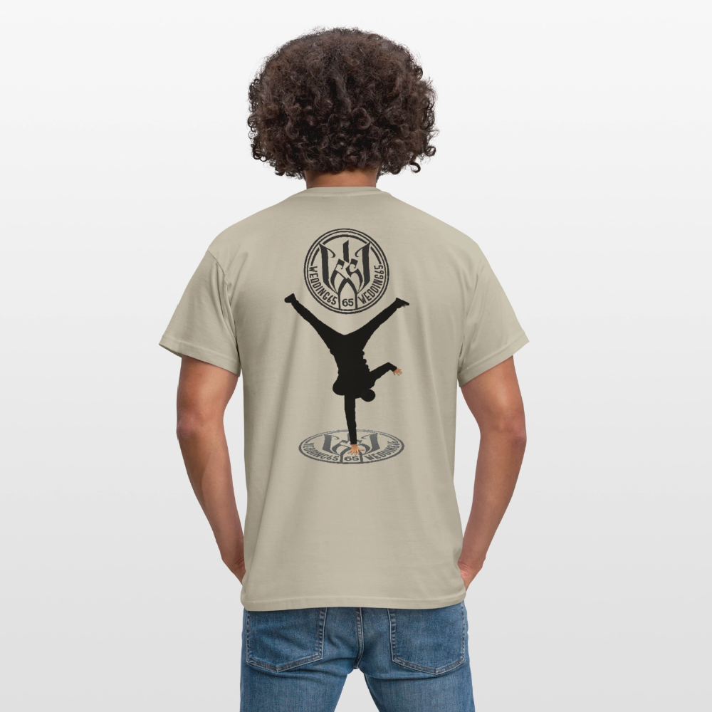 White Logo Breakdancer Mesutman Wedding65 Männer T-Shirt - Sandbeige