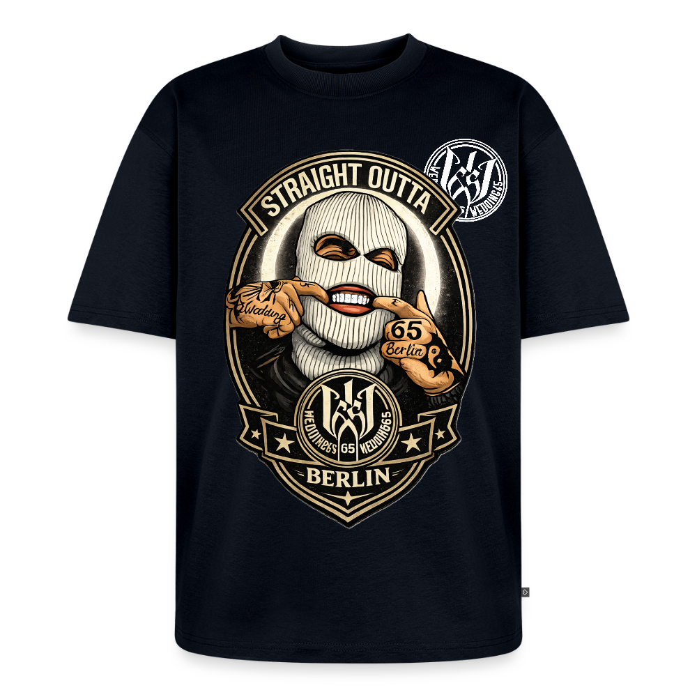 SO Wedding65 Unisex Premium Oversized Bio T-Shirt - Navy