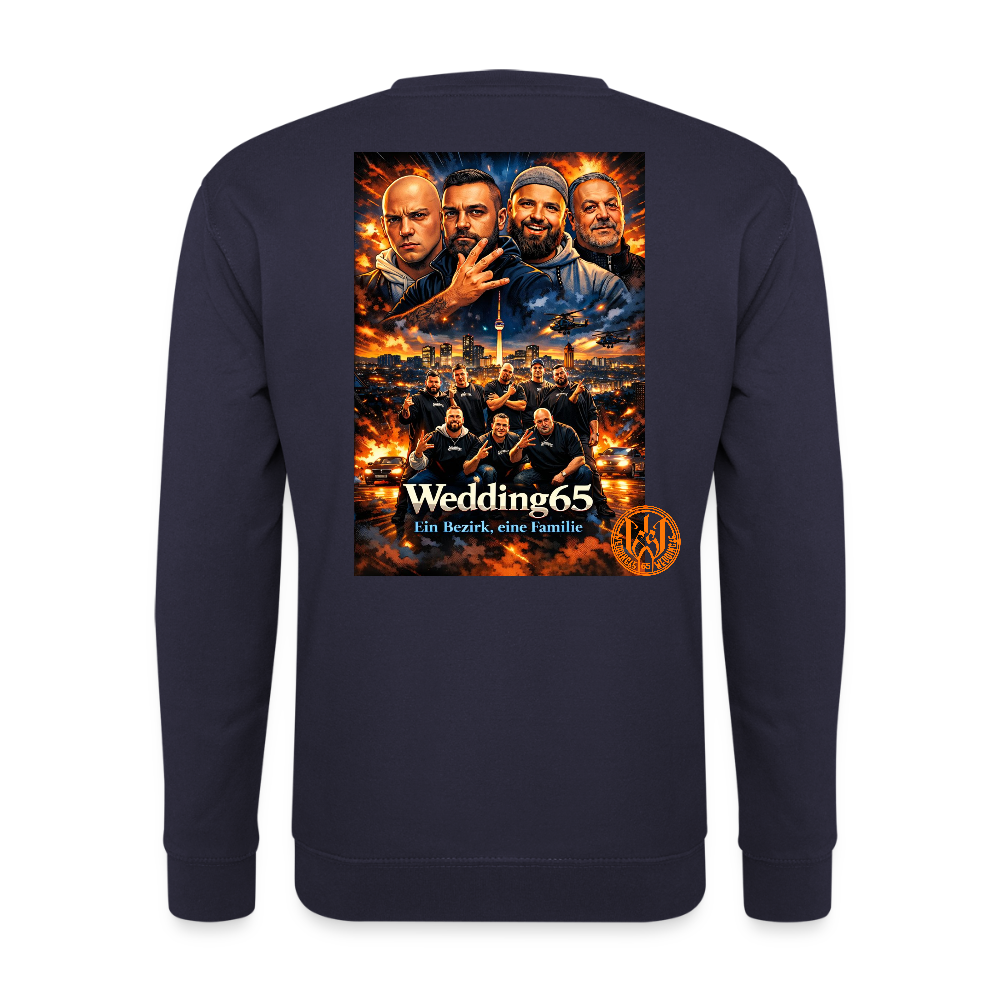 Wedding65 Familia Unisex Pullover - Navy