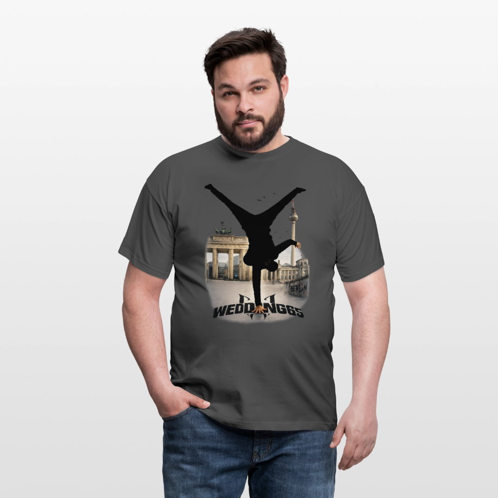 Berlin Sight Skyline Wedding 65 Männer T-Shirt - Anthrazit