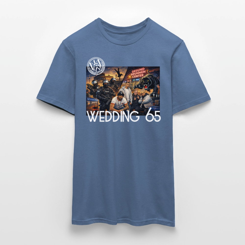 Gang Shirt Gesundbrunnen Wedding 65 Männer T-Shirt - Taubenblau 