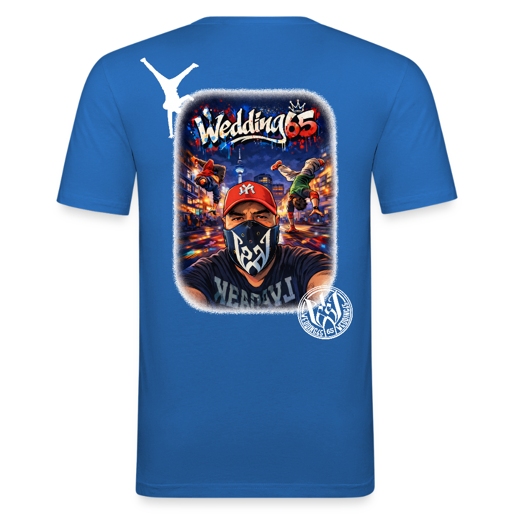 Wedding65 BreakCity Männer Slim Fit T-Shirt - Königsblau