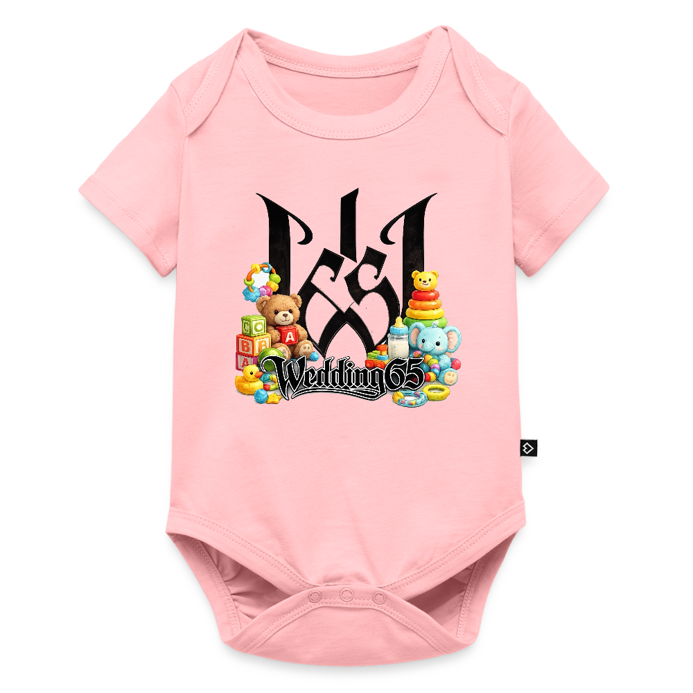 Wedding 65 Baby Bio-Kurzarm-Body - Rosa