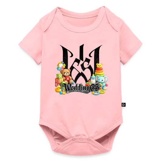 Wedding 65 Baby Bio-Kurzarm-Body - Rosa