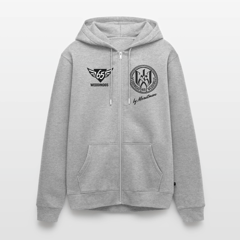 Cla$$ic Wedding 65 Berlin Männer Premium Kapuzenjacke - Grau meliert