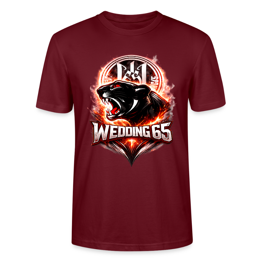 Red Panther WEDDING 65 Stanley/Stella Unisex T-Shirt - Burgunderrot