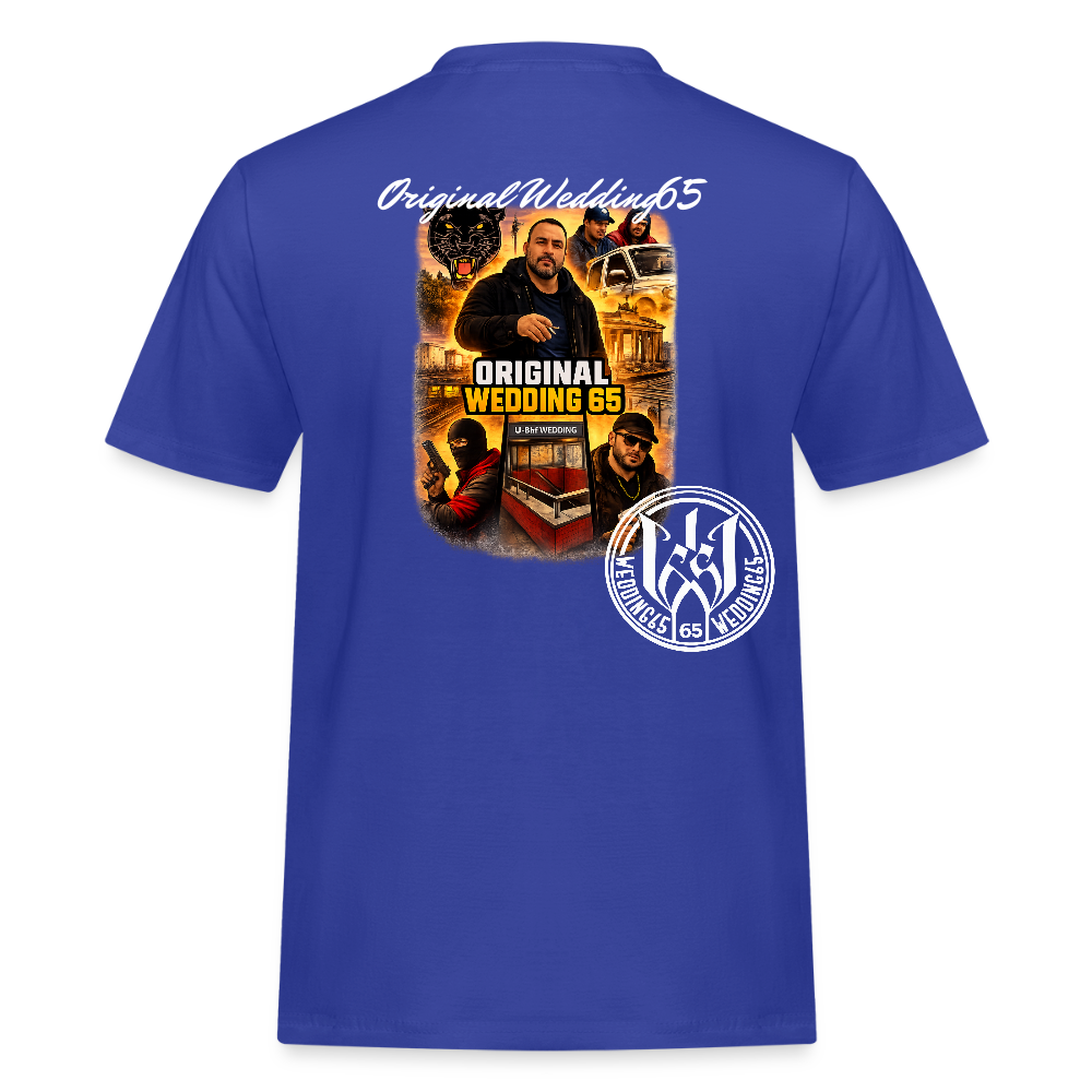GTA Wedding65 Männer Streetwear T-Shirt - Royalblau