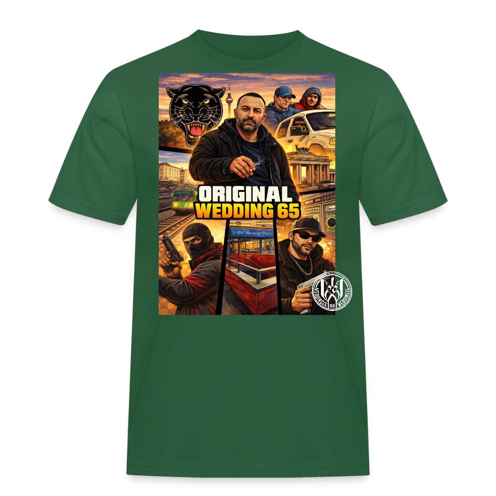 GTA Wedding65 Männer Streetwear T-Shirt - Flaschengrün