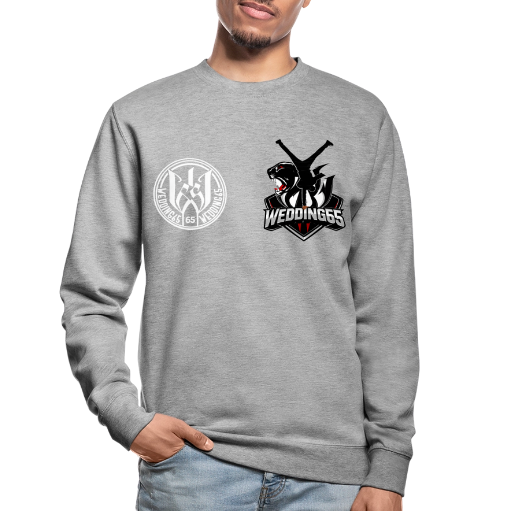 Mesutman Wedding65 Unisex Pullover - Weißgrau meliert