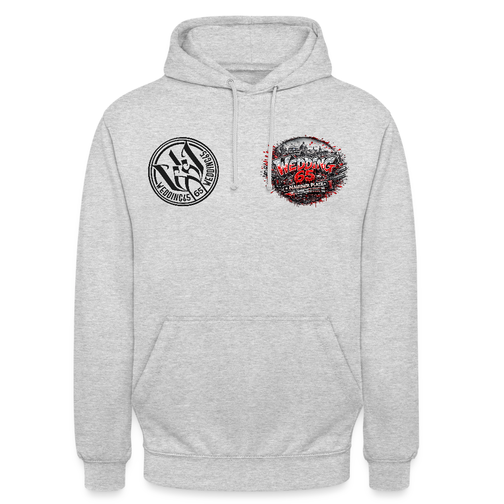Berlin Wedding 65 Nauener Platz Unisex Hoodie - Hellgrau meliert