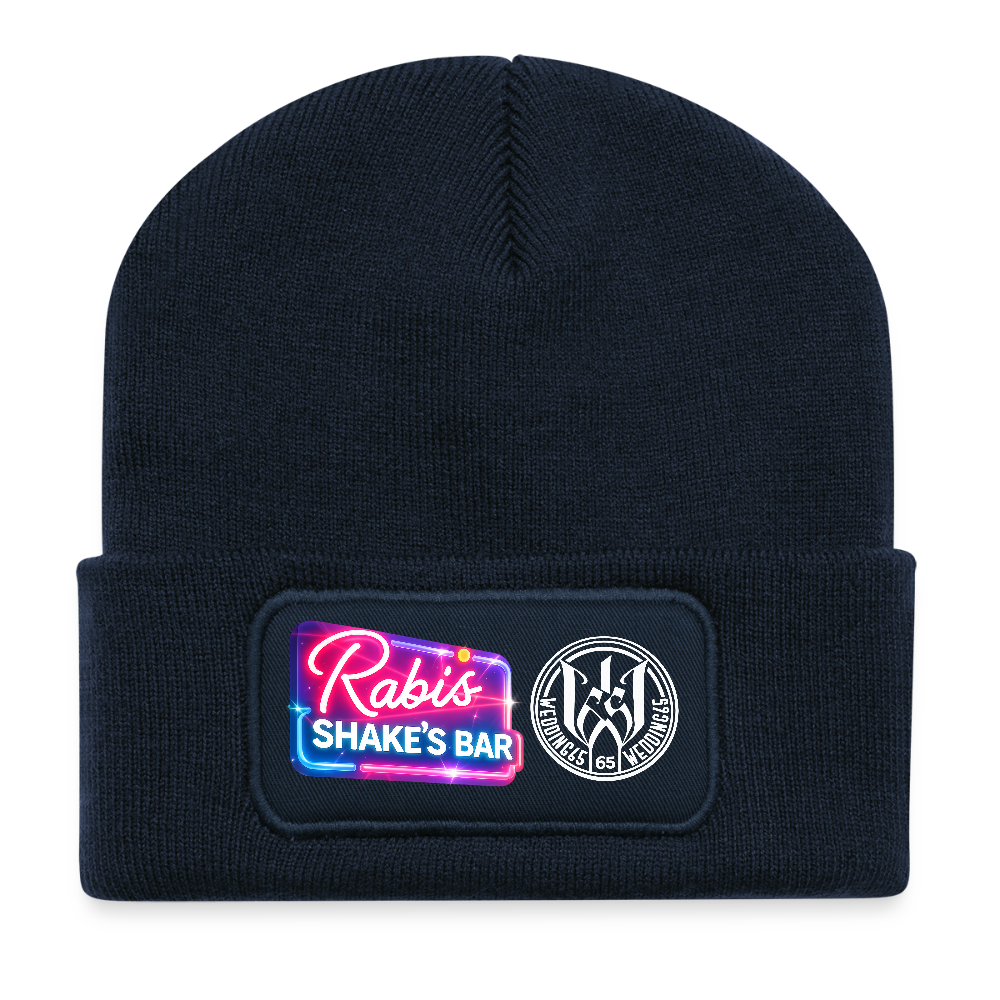 Wedding65 & Rabi65 Patch Beanie Mütze - French Navy