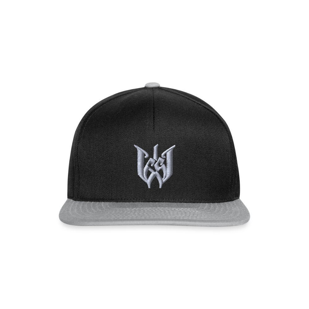 Wedding65 Strick Snapback Cap - Schwarz/Grau