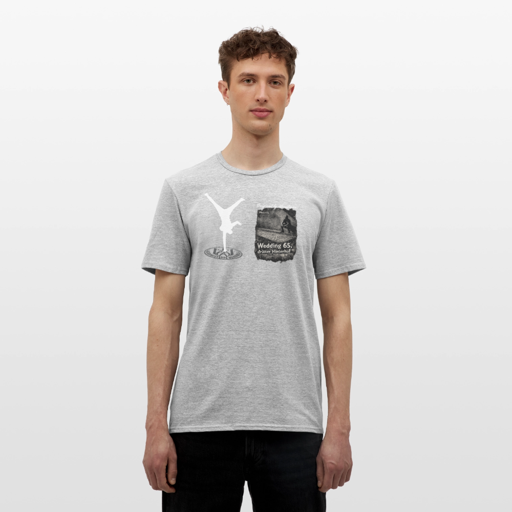 Mesutman65 Dritter Hinterhof Männer T-Shirt - Grau meliert