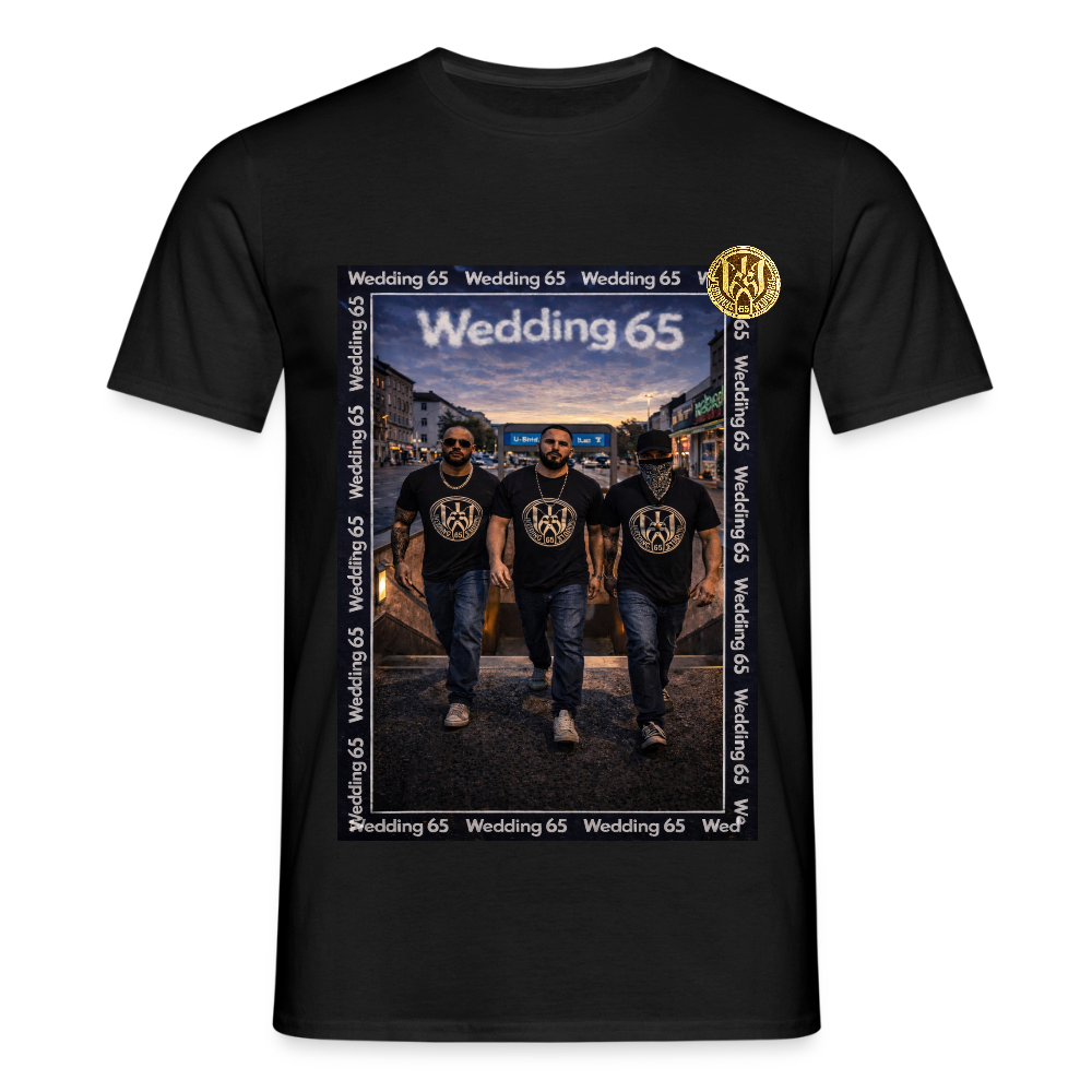 3Metro Wedding 65 Männer T-Shirt - Schwarz