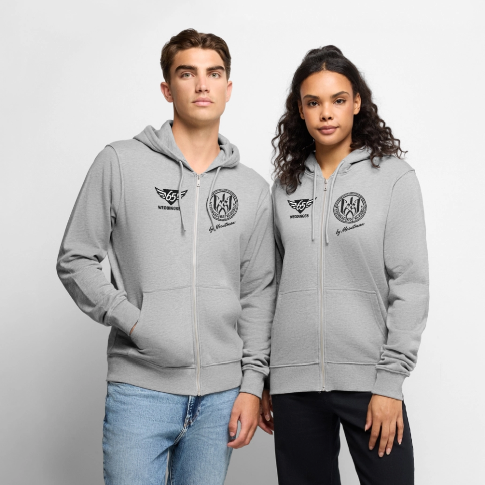 Cla$$ic Wedding 65 Berlin Männer Premium Kapuzenjacke - Grau meliert