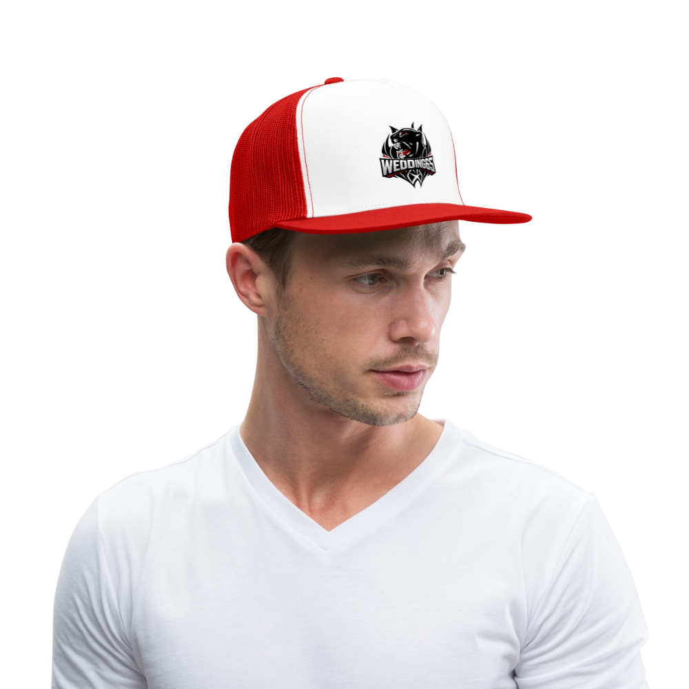 Panther Wedding65 Trucker Cap - Weiß/Rot