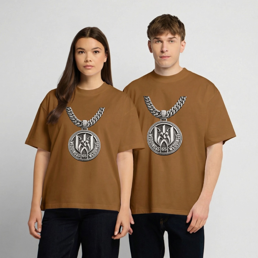 Wedding65 Kette Heavy Oversize T-Shirt - Toffee