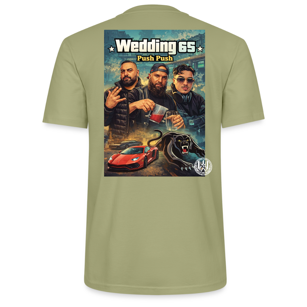 Push Wedding65 Stanley/Stella Unisex T-Shirt CRAFTER - Nebelgrün
