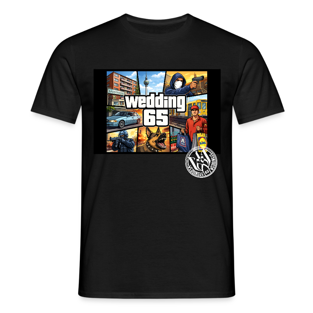 Männer Wedding 65 GTA T-Shirt - Schwarz