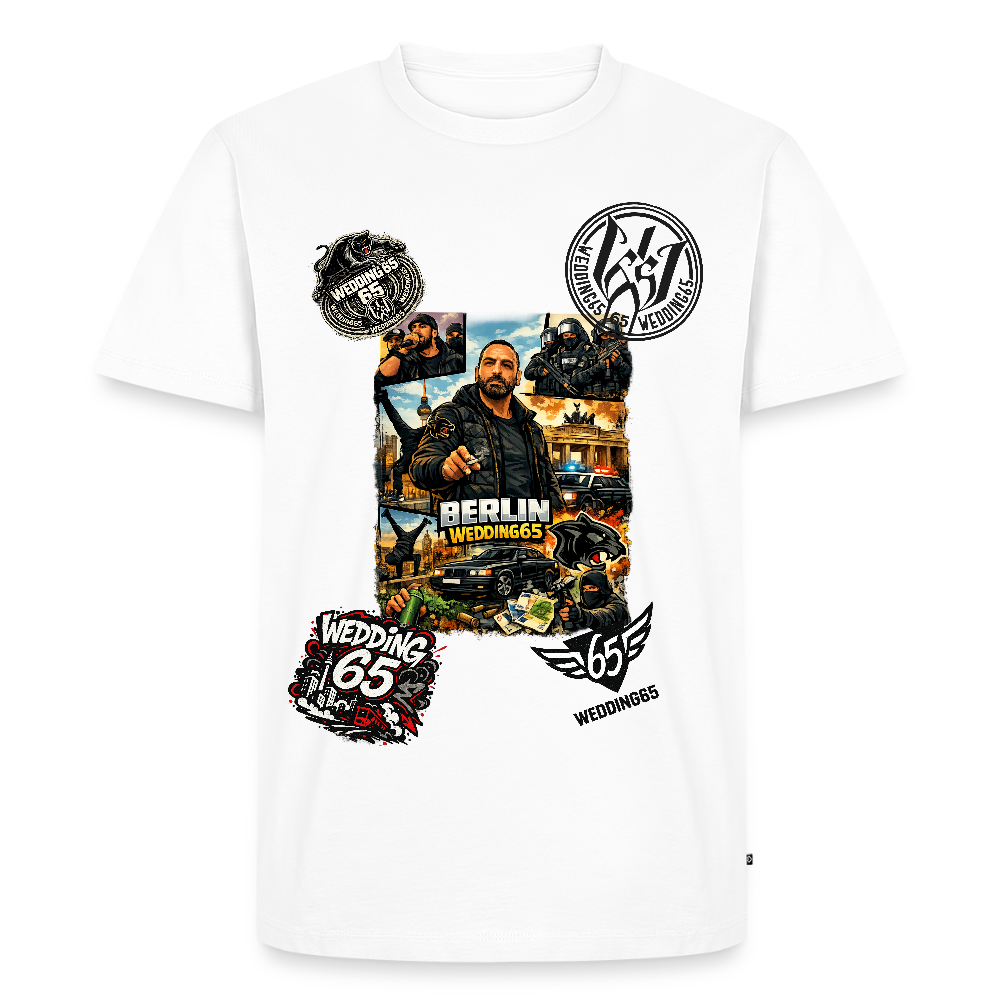 All in Wedding 65 Berlin Männer Premium T-Shirt - Weiß