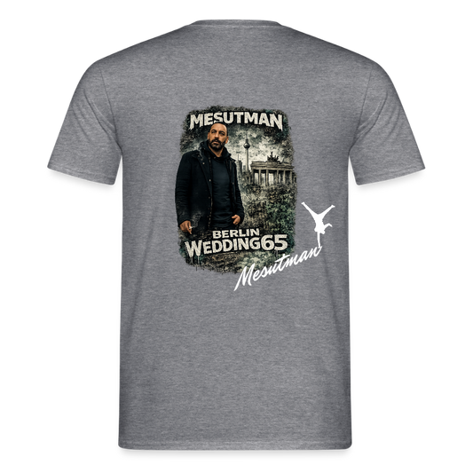 Mesutman65 Dritter Hinterhof Männer T-Shirt - Graphit meliert