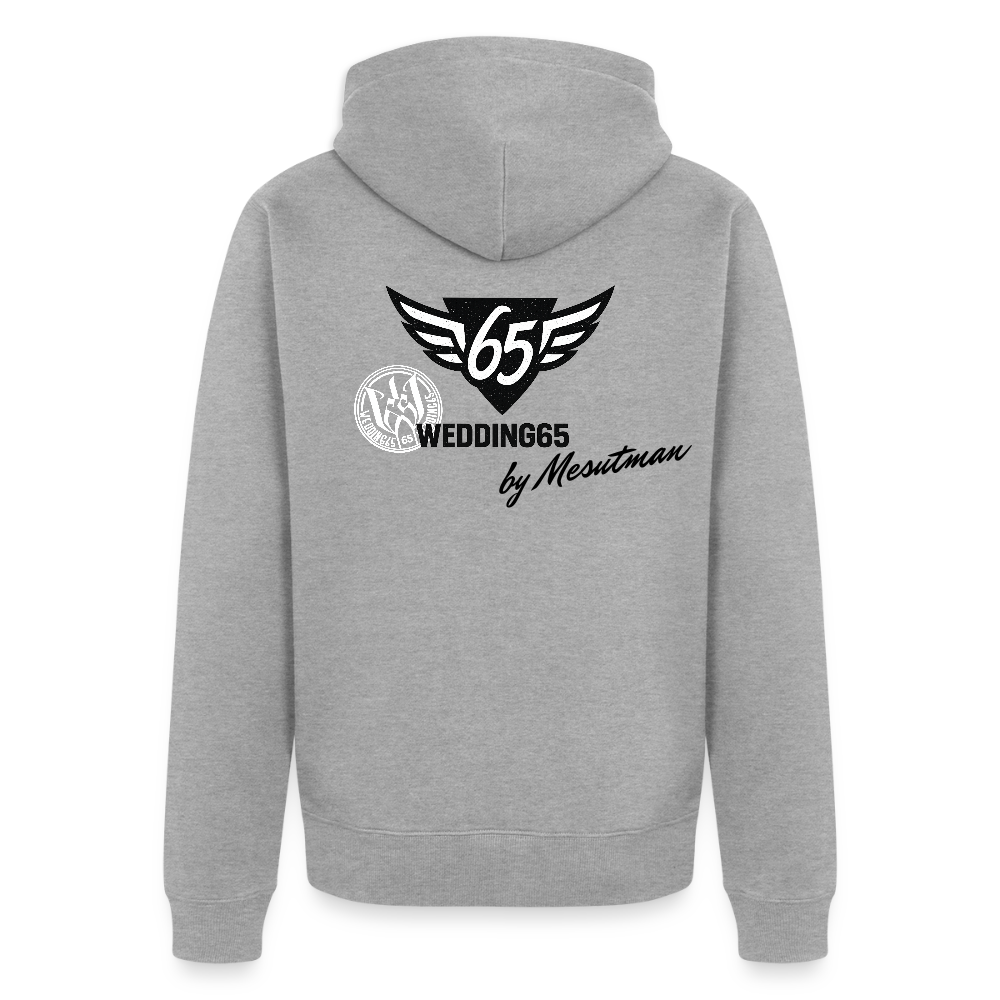 Cla$$ic Wedding 65 Berlin Männer Premium Kapuzenjacke - Grau meliert