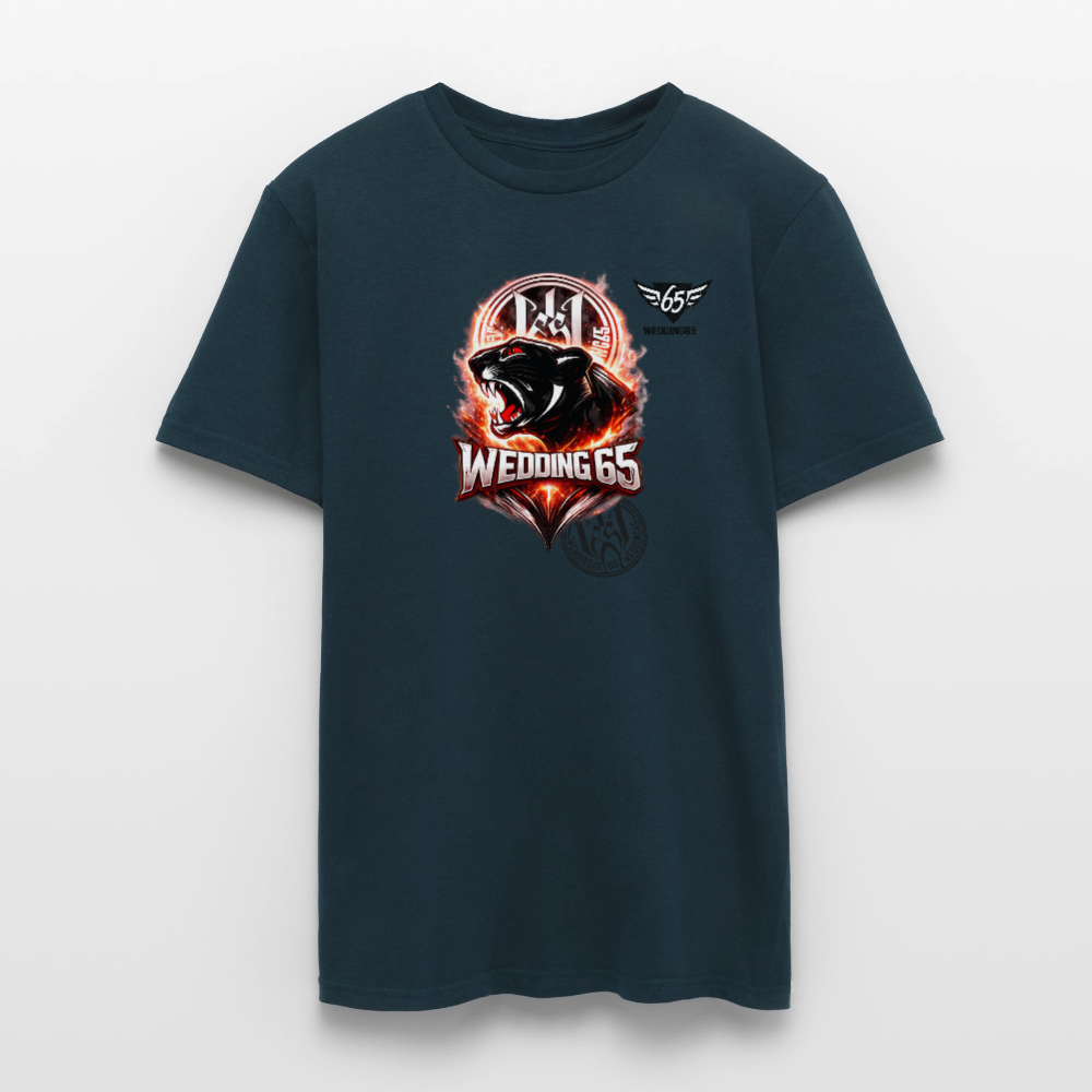 Fire Panther Wedding 65 Männer T-Shirt - Navy