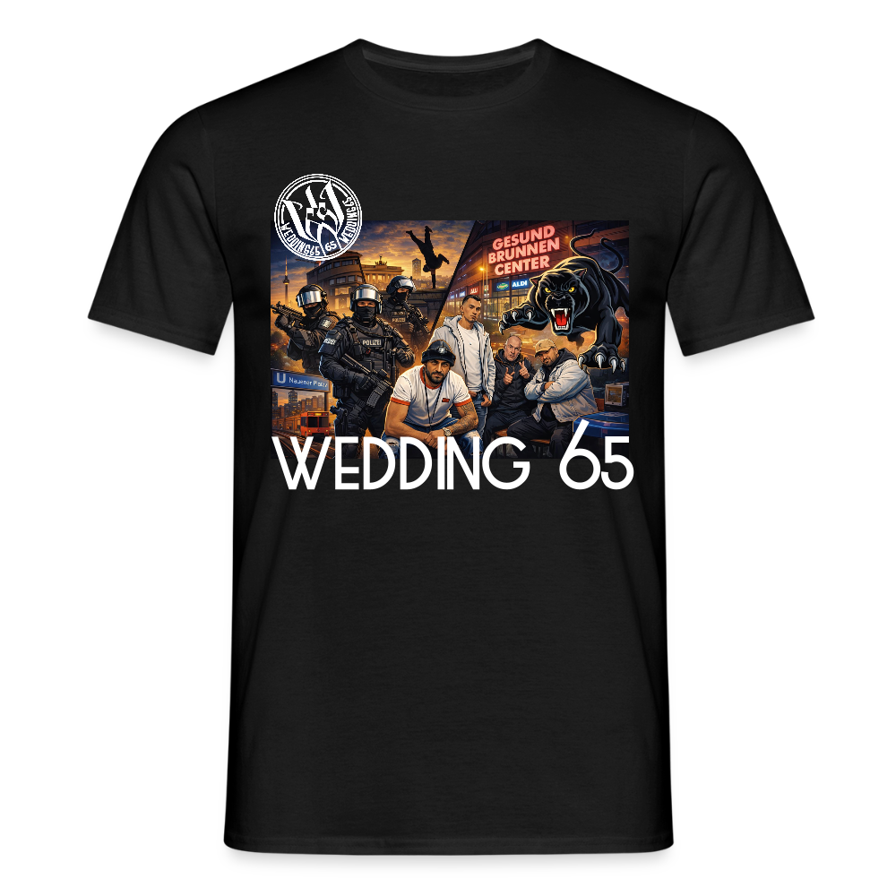 Gang Shirt Gesundbrunnen Wedding 65 Männer T-Shirt - Schwarz