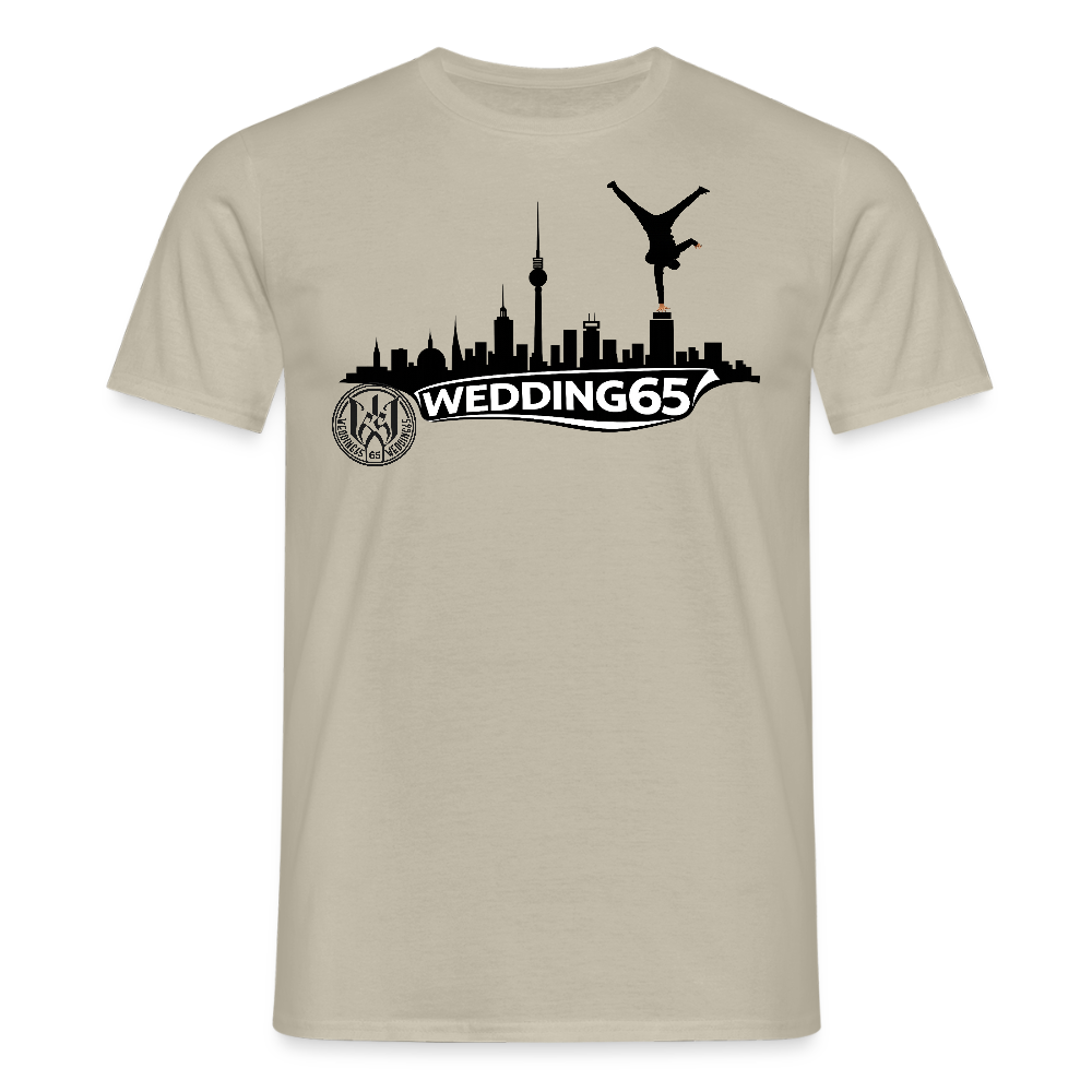Mesutman Wedding Skyline 65 Männer T-Shirt - Sandbeige