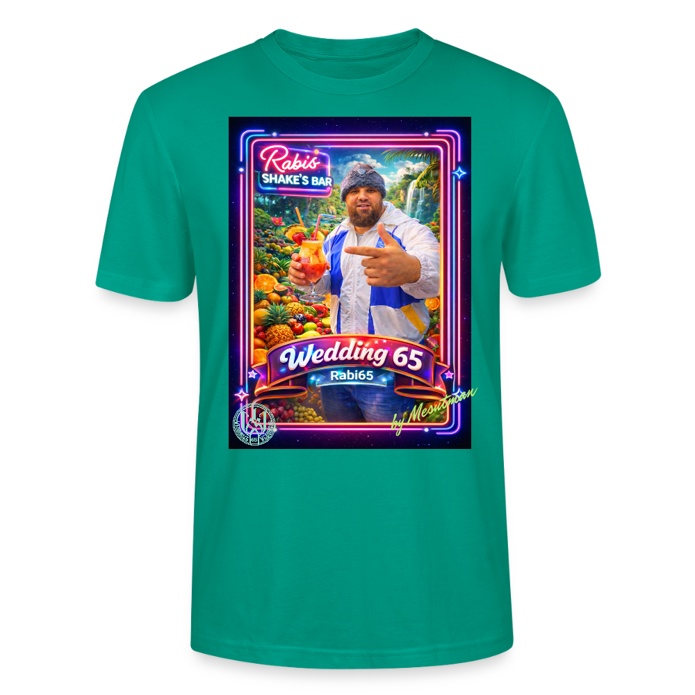 Wedding65 Rabis Shake's Bar Unisex T-Shirt - Blaugrün