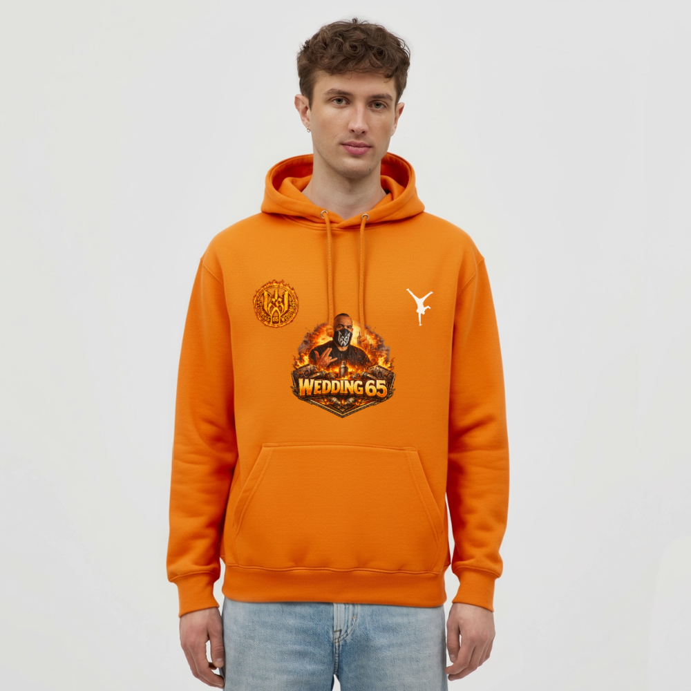 Fire Breakdance Wedding 65 Unisex Hoodie - Orange