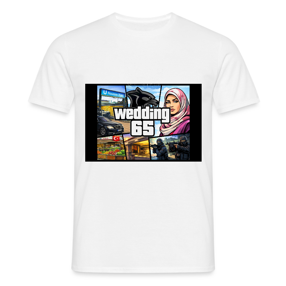 Männer Wedding65 Nauner Panther T-Shirt - Weiß