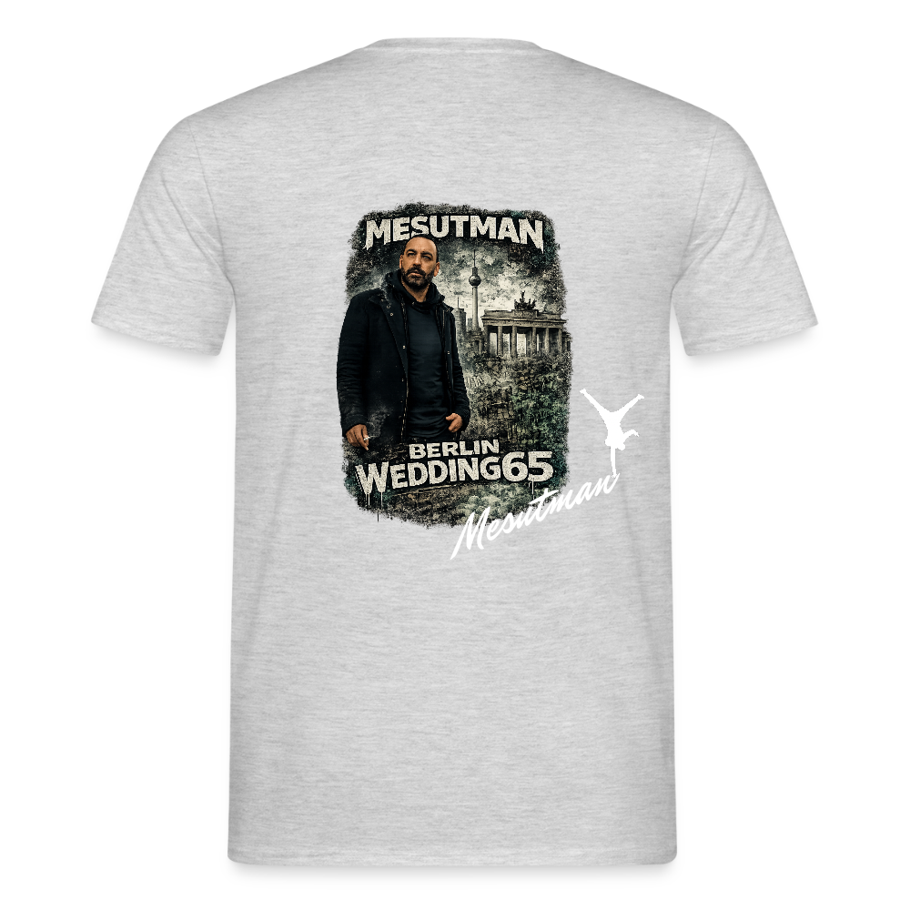 Mesutman65 Dritter Hinterhof Männer T-Shirt - Grau meliert