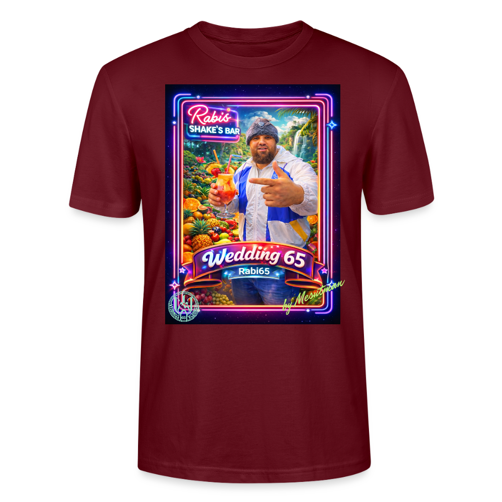 Wedding65 Rabis Shake's Bar Unisex T-Shirt - Burgunderrot