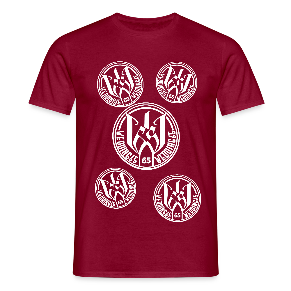 Black logo Shirt Wedding65 Männer T-Shirt - Ziegelrot