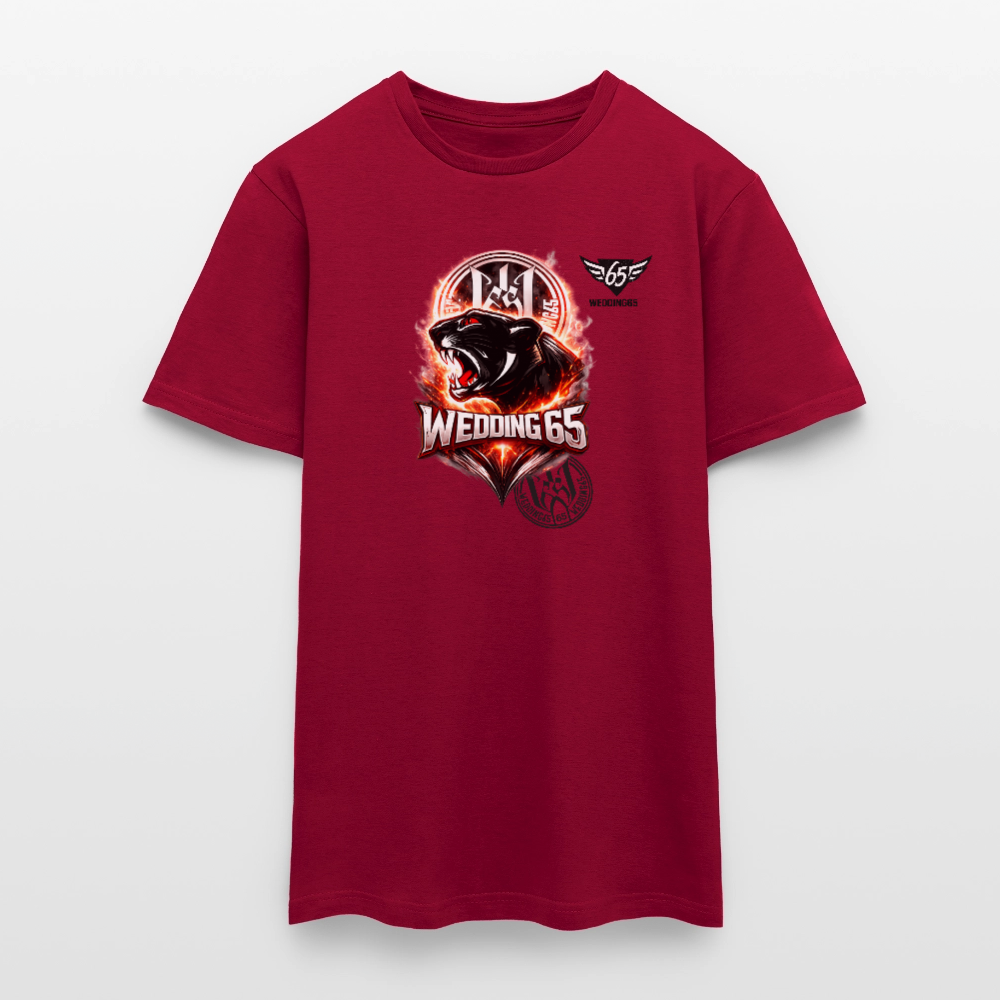 Fire Panther Wedding 65 Männer T-Shirt - Ziegelrot