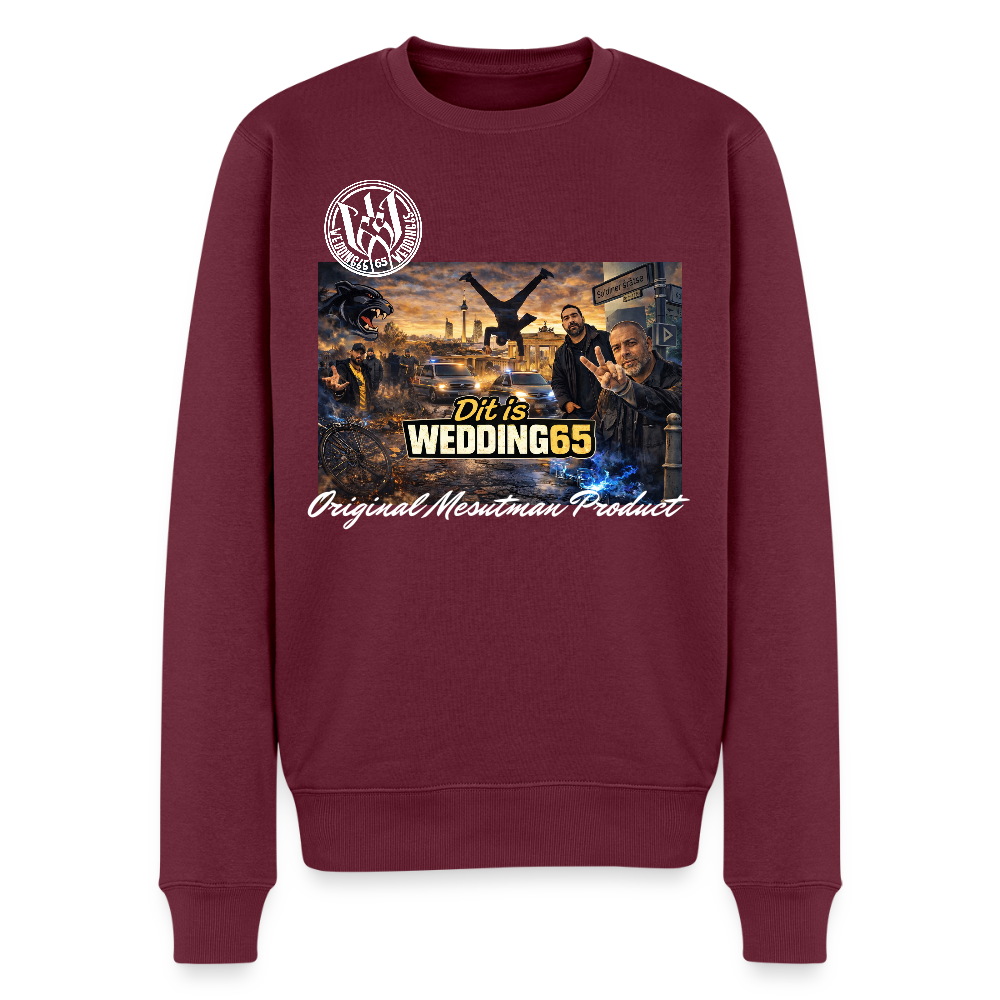 Dit is Wedding 65 Männer Premium Pullover - Burgunderrot
